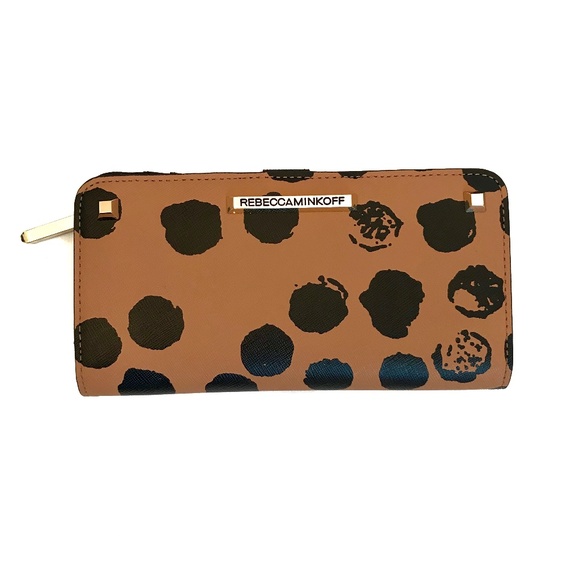 Rebecca Minkoff Handbags - REBECCA MINKOFF Brown Black Spotted Bifold Wallet